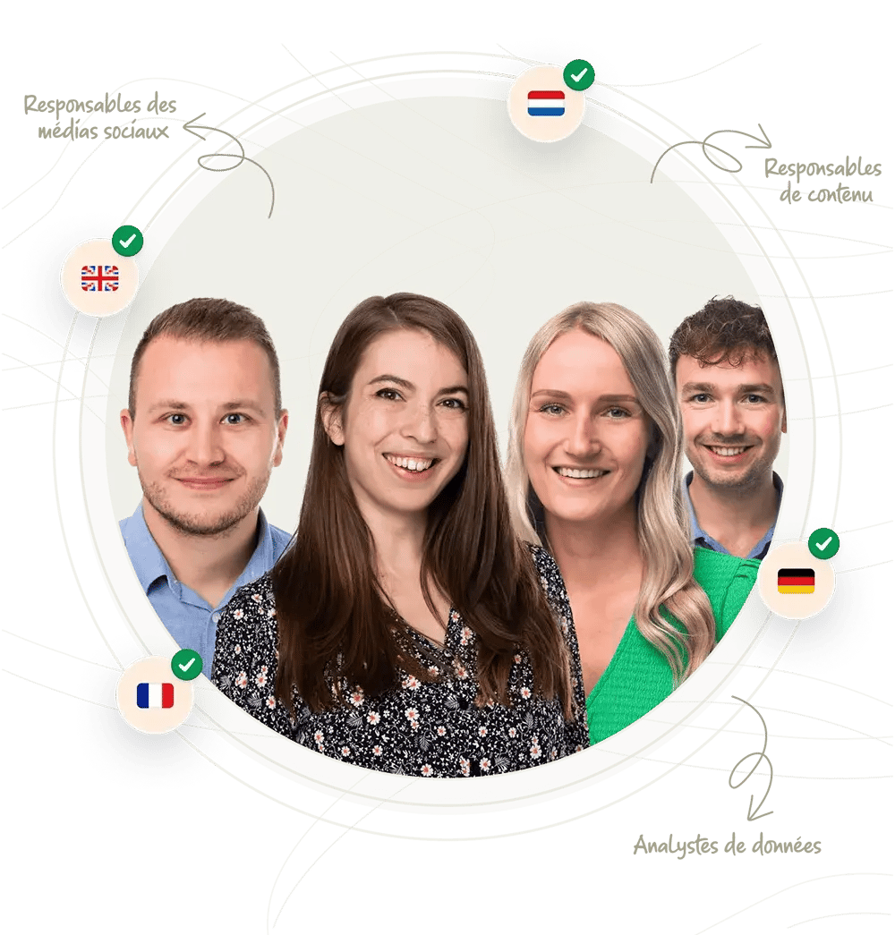 L'équipe de marketing de location de BEX Boosters