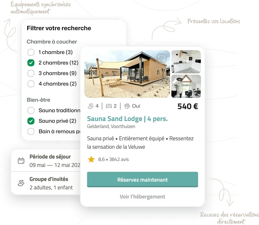 BEX CMS Moteur de réservation de sites de location