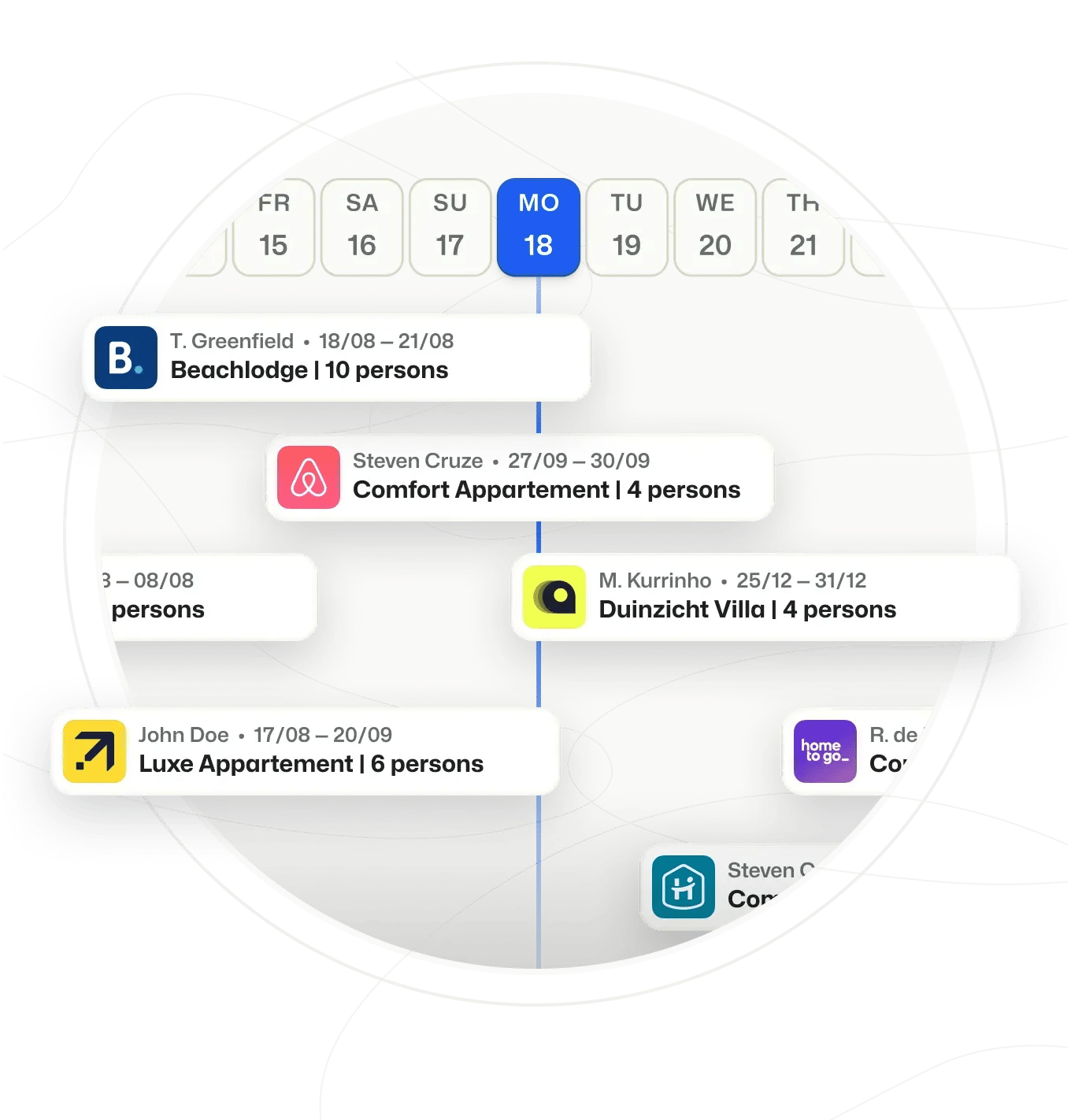 BEX PMS Channel Management Bookings