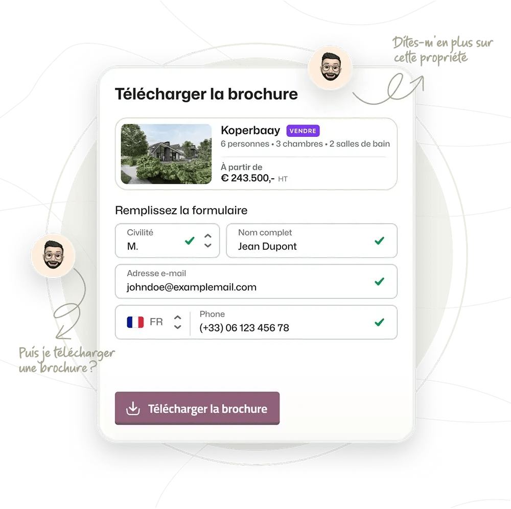Brochure du site immobilier de BEX CMS