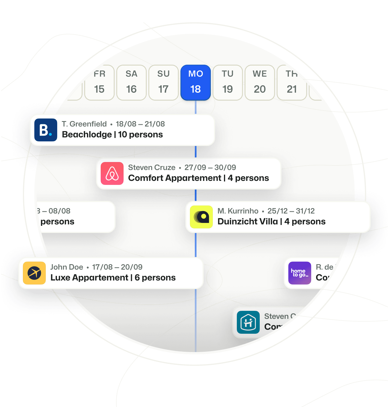 BEX PMS Channel Management Bookings