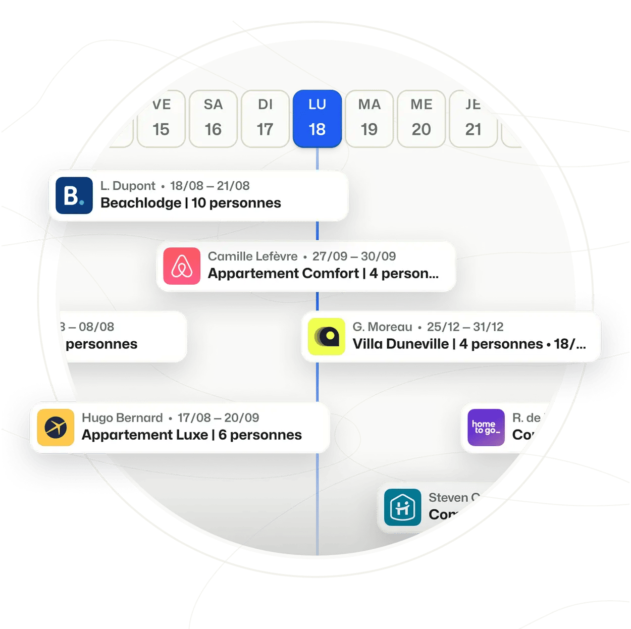 BEX PMS Gestion des canaux Réservations