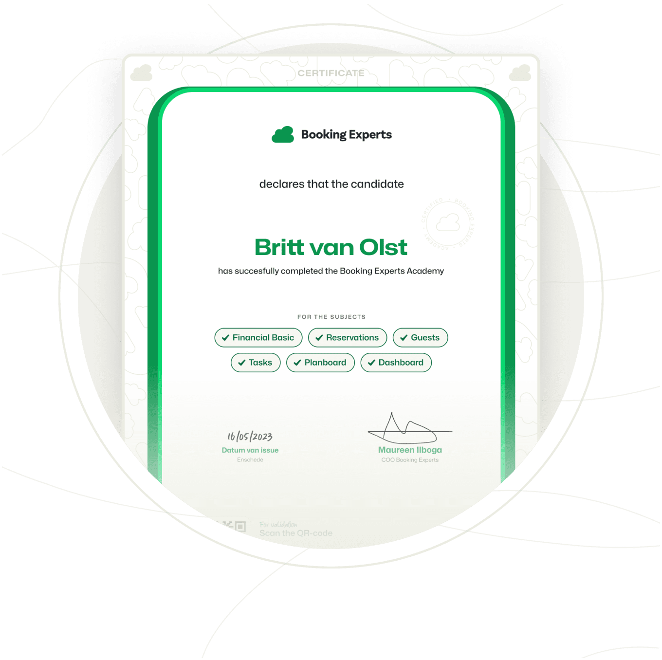 BEX Customer Success Certificate